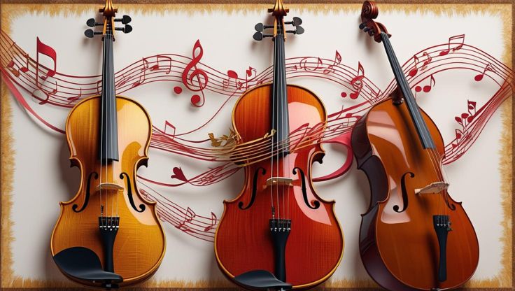 Collage of violins