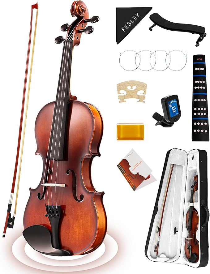 Violin with case and bow